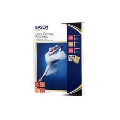 Epson S041944 Ultra Glossy Photo Paper, fotópapírok, fényes, fehér, R200, R300, R800, RX425, RX500, 13x18cm, 50 db