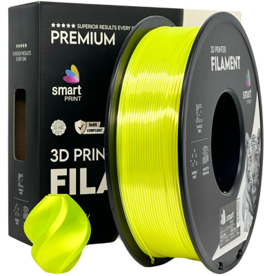 Smart Print FG-S95-E1, 3D filament, PLA Silk, 1,75mm, 1000g, Sárga (Yellow)
