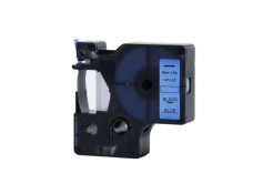 Dymo 43616, 6mm x 7m fekete nyomtatás / kék alapon, kompatibilis szalag 