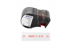 Brady M5C-1500-595-WT-RD / 170945, 38.10 mm x 7.62 m, vinil, piros nyomtatás / fehér alapon