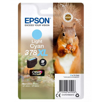 Epson 378XL C13T37954010 világos cián (light cyan) eredeti tintapatron