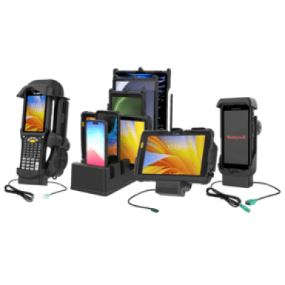 RAM Mounts Form-Fit Low Profile Holder (Key-Locking) for Samsung Tab Active3 & Active5 - In OEM/RAM Sleeve - USB-C Connector