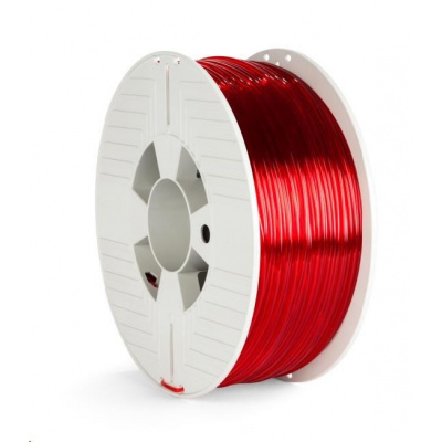 Verbatim 55062 3D filament, PET-G, 2,85mm, 1000g, 123m, Átlátszó piros (Transparent red)