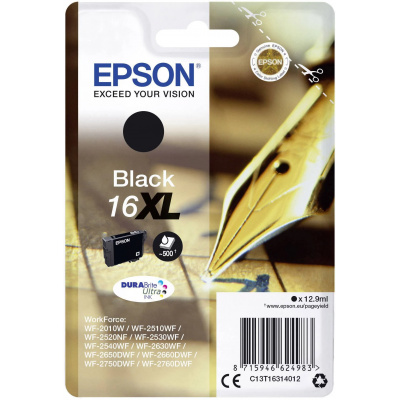 Epson 16XL C13T16314012 fekete (black) eredeti tintapatron