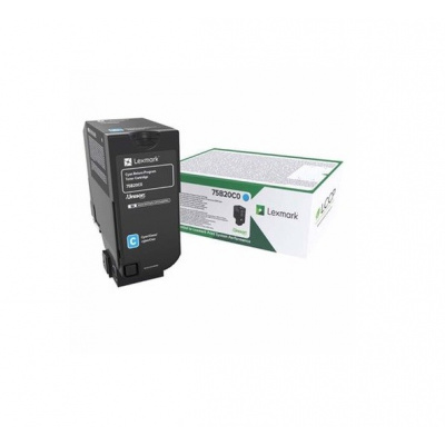 Lexmark 75B20C0 cián (cyan) eredeti toner