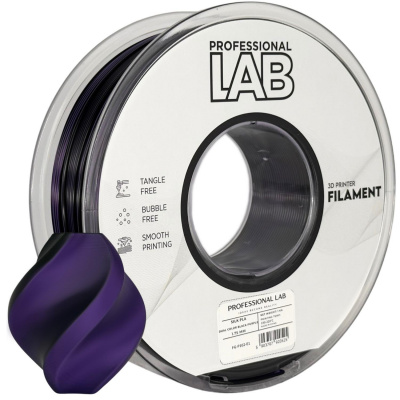 Silk PLA Dual Color black purple | Prof. Lab