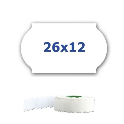Árcímkék fogók címkézéséhez, 26mm x 12mm, 900db, fehér