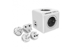 Cubenest - PowerCube, ReWirable USB PD 20W, A+C, szürke, POWERCUBE, 4x fiók USB C+A, Power Delivery 20W