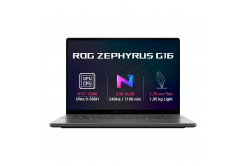ASUS ROG Zephyrus G16/GU606AX-TB070Z/U9-386H/16"/2560x1600/64GB/1TB/RTX 5090/operációs rendszer nélkül/Gray/2R