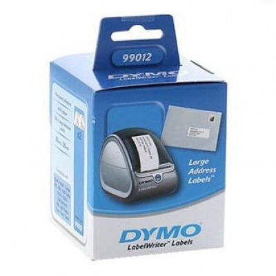 Dymo 99012, S0722400, 36mm x 89mm, fehér papír címkék