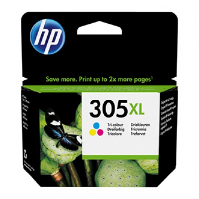 HP eredeti tintapatron 3YM63AE, HP 305XL, Tri-colour, High Yield, HP