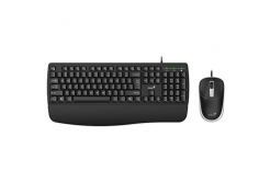 Genius KM-123 sada klávesnice drátová (USB) CZ/SK, černá s optickou myší