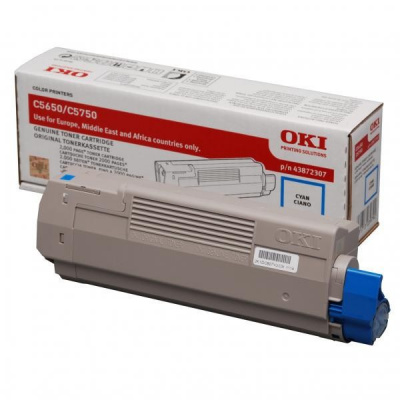 OKI 43872307 cián (cyan) eredeti toner