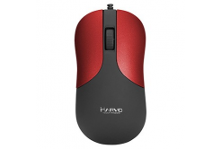 Marvo Egér DMS002RD, 1200DPI, optikák, 3 gomb, vezetékes USB, fekete- piros, iroda