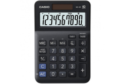 Casio Kalkulačka MS 10 F, černá, stolní s převodem měn, výpočtem DPH,% včetně zisku