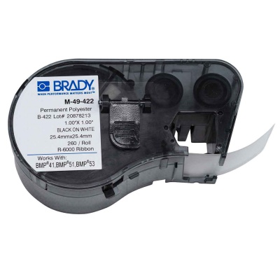 Brady M-49-422 / 131608, címkék 25.40 mm x 25.40 mm