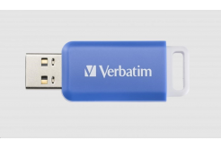 VERBATIM Flash Disk 64GB DataBar USB 2.0 Drive, kék