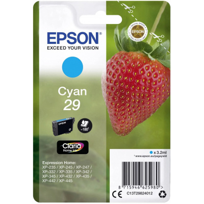 Epson T29 C13T29824012 cián (cyan) eredeti tintapatron