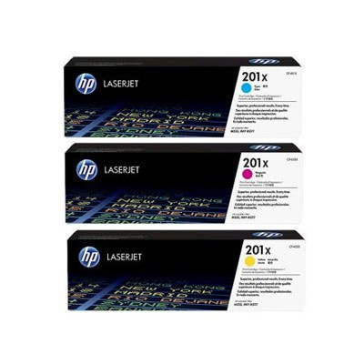 HP 201X, CF253XM cián/bíborvörös/sárga (cyan/magenta/yellow) eredeti toner