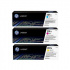 HP 201X, CF253XM cián/bíborvörös/sárga (cyan/magenta/yellow) eredeti toner