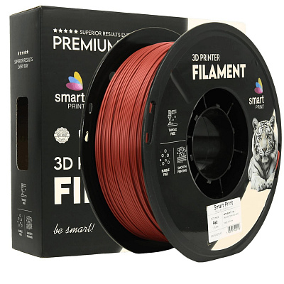 Smart Print FG-S216-E1, 3D filament, PETG Matte, 1,75mm, 1000g, Piros (Red)