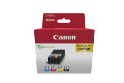 Canon CLI-551 6509B015 színes (CMYK) multipack eredeti tintapatron