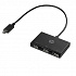 HP USB-C többportos elosztó 3 portos, Z6A00AA, fekete, kábelhossz 30 cm, 2x USB Type-A, 1x USB 2.0 Type-A