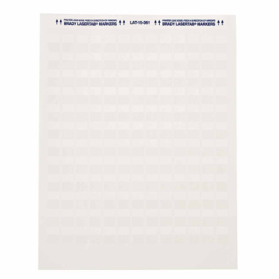 Brady LAT-15-361-1 / 024564, LaserTab Laser Printable Labels, 12.70 mm x 19.05 mm