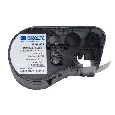 Brady M-47-428 / 131602, címkék 25.40 mm x 12.70 mm