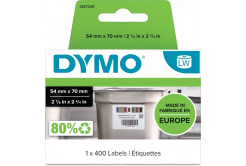 Dymo 2187329, 54mm x 70mm, 400ks, fehér eltávolítható élelmiszer-ellenőrző címkék