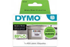 Dymo 2187329, 54mm x 70mm, 400db, fehér eltávolítható élelmiszer-ellenőrző címkék