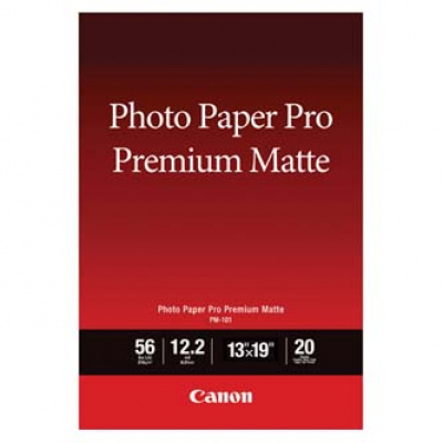 Canon Photo paper premium matte, fotópapírok, matt, fehér, A3+, 13x19&quot;, 210 g/m2, 20 db, 8657B007, inkoustový
