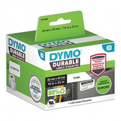 Dymo 2112289, 32mm x 57mm, fehér polipropilén címkék