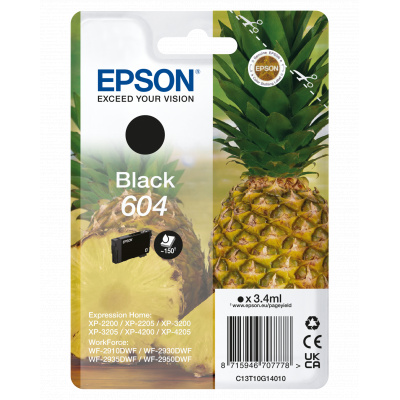 Epson 604 T10G140 C13T10G14010 fekete (black) eredeti tintapatron