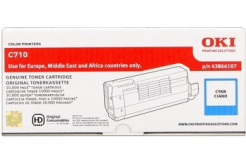 OKI 44318607 cián (cyan) eredeti toner