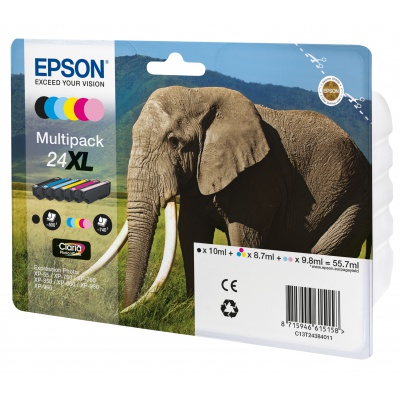 Epson 24XL T2438 C13T24384011 színes (CMYK) multipack eredeti tintapatron
