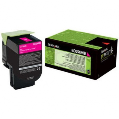 Lexmark 80C2XME bíborvörös (magenta) eredeti toner