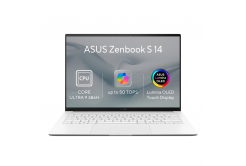 ASUS Zenbook S14 OLED/UX5406AA-OLED431XZ/U9-386H/14"/2880x1800/T/32GB/1TB/Intel int/W11P/Fehér/2R