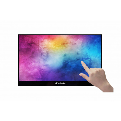 Verbatim PMT-17 Portable Touchscreen Monitor 17.3" Full HD 1080p Metal Housing Hordozható érintőképernyős monitor