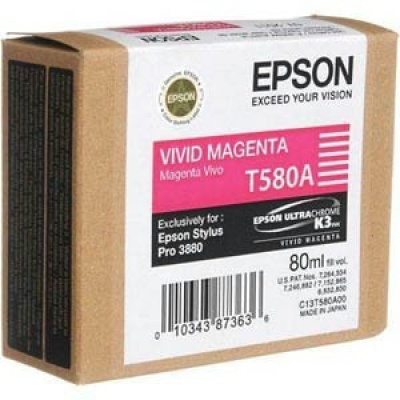 Epson T580A00 bíborvörös (magenta) eredeti tintapatron