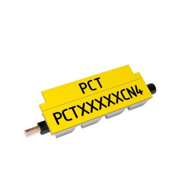 Partex PCT30018CN4, 2,5-3,3mm, 18mm, sárga, 900db, folyamatos csíptethető jelölők