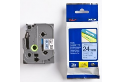 Brother TZ-551 / TZe-551, 24mm x 8m, fekete nyomtatás / kék alapon, eredeti szalag