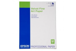 Epson S042096 Velvet Fine Art Paper, um?lecký papír, sametový, fehér, A2, 260 g/m2, 25 db, S042096, 