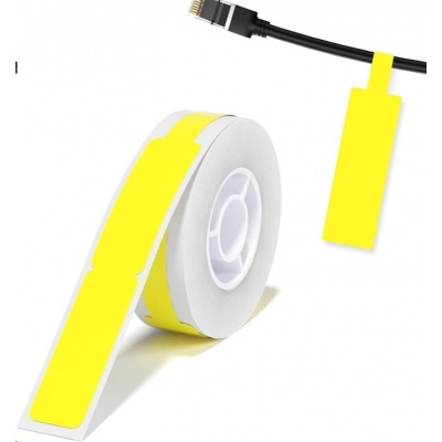 Niimbot A2K18638301, 12,5x109mm, 60db, sárga öntapadó címkék kábelekhez