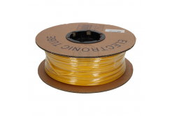 PVC ovális cső, átmérő 2,0-2,8mm, keresztmetszet 0,75-1,0mm, sárga, 100m