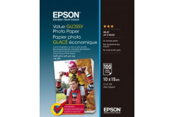 Epson C13S400039 Value Glossy Photo Paper, fényes fehér fotópapírok, 10x15cm, 183 g/m2, 100 db, C13S400039