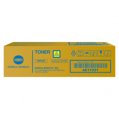 Konica Minolta TNP-93Y AE1Y251 sárga (yellow) eredeti toner
