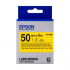 Epson LabelWorks LK-9YBVN C53S659004 50mm x 7m, fekete nyomtatás / sárga alapon, vinil, eredeti szalag