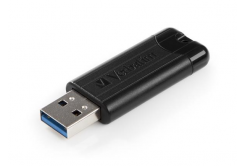 VERBATIM Flash Disk PinStripe USB 3.0, 32GB - fekete