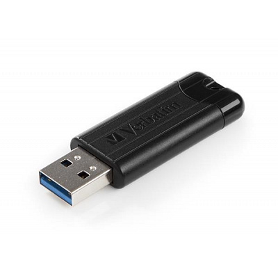VERBATIM Flash Disk PinStripe USB 3.0, 32GB - fekete